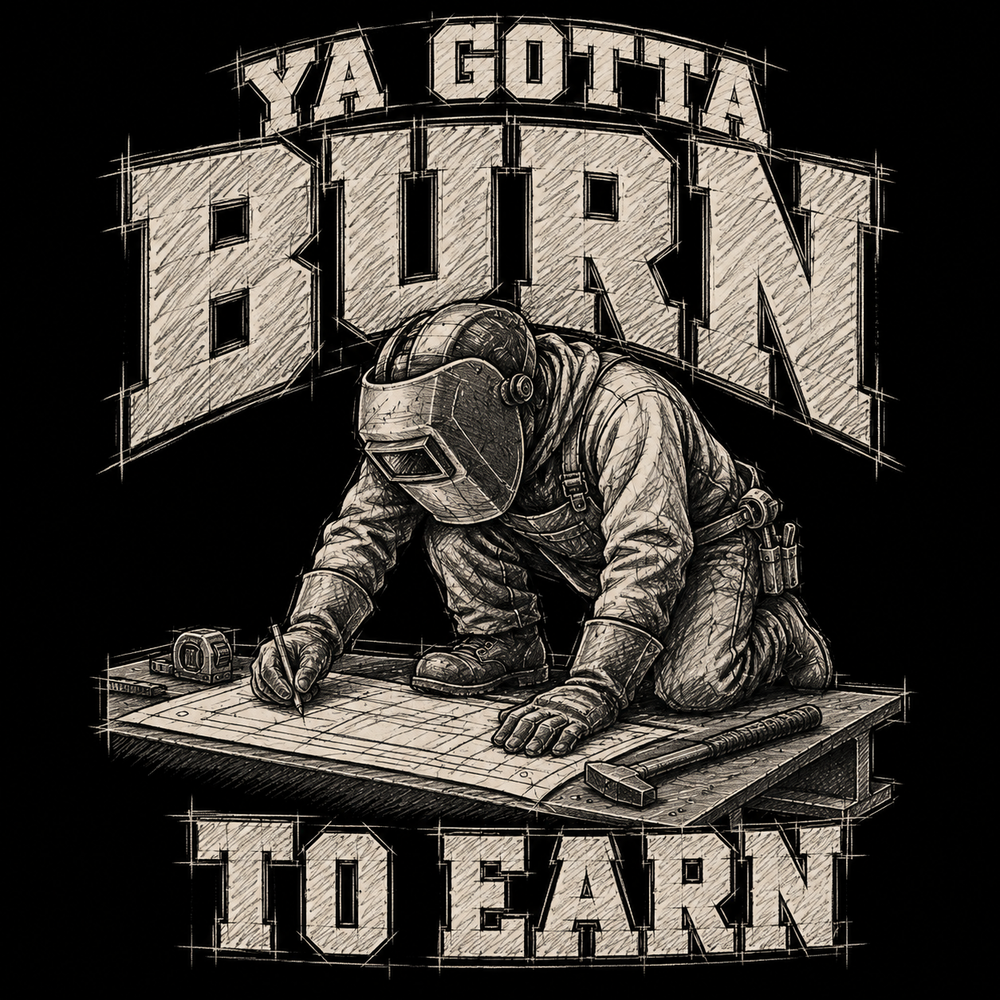 Ya Gotta Burn to Earn T‑Shirt