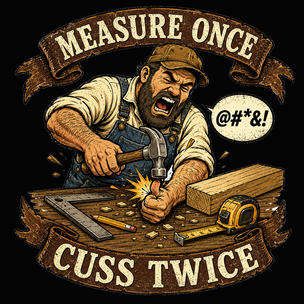 Measure Once Cuss Twice T-Shirt