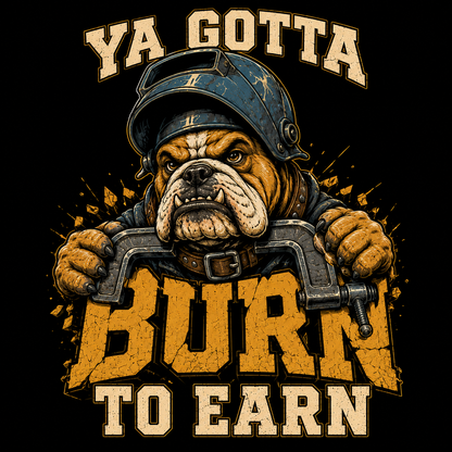Burn to Earn Biker T-Shirt — Ya Gotta Ride Graphic Tee
