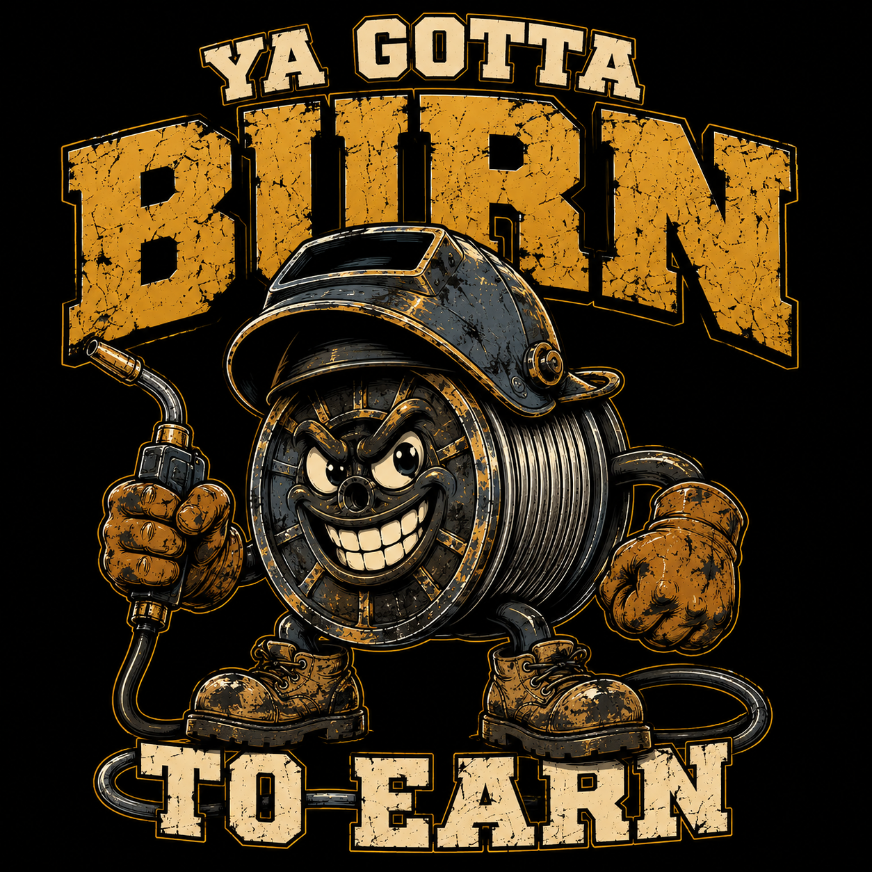 Welder Burn to Earn Gym T-Shirt