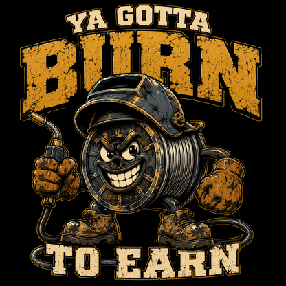 Welder Burn to Earn Gym T-Shirt
