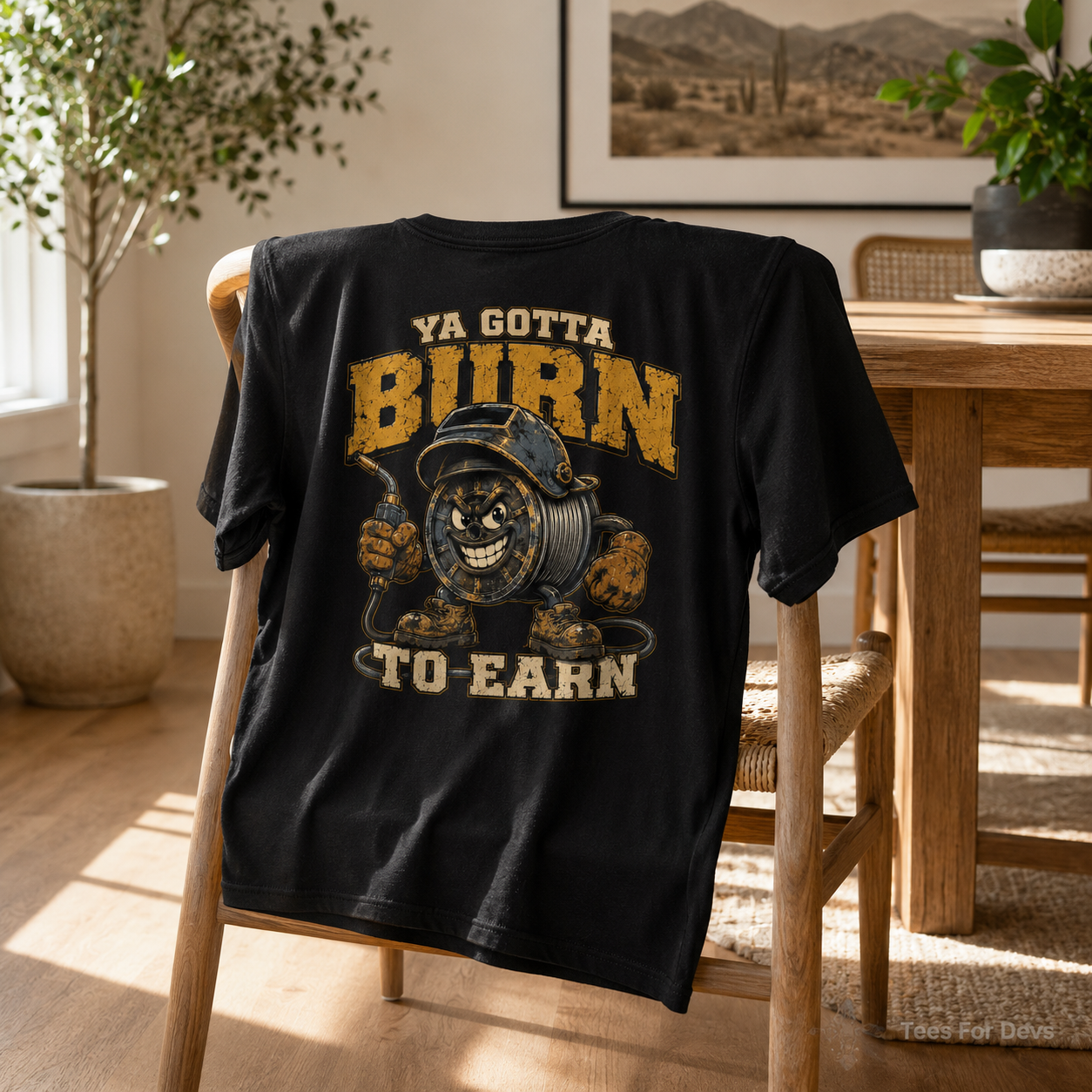 Welder Burn to Earn Gym T-Shirt