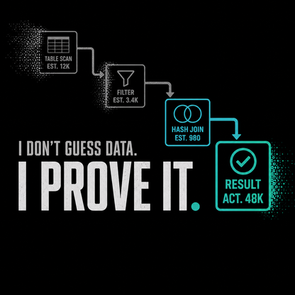 I Don’t Guess Data — I Prove It T-Shirt
