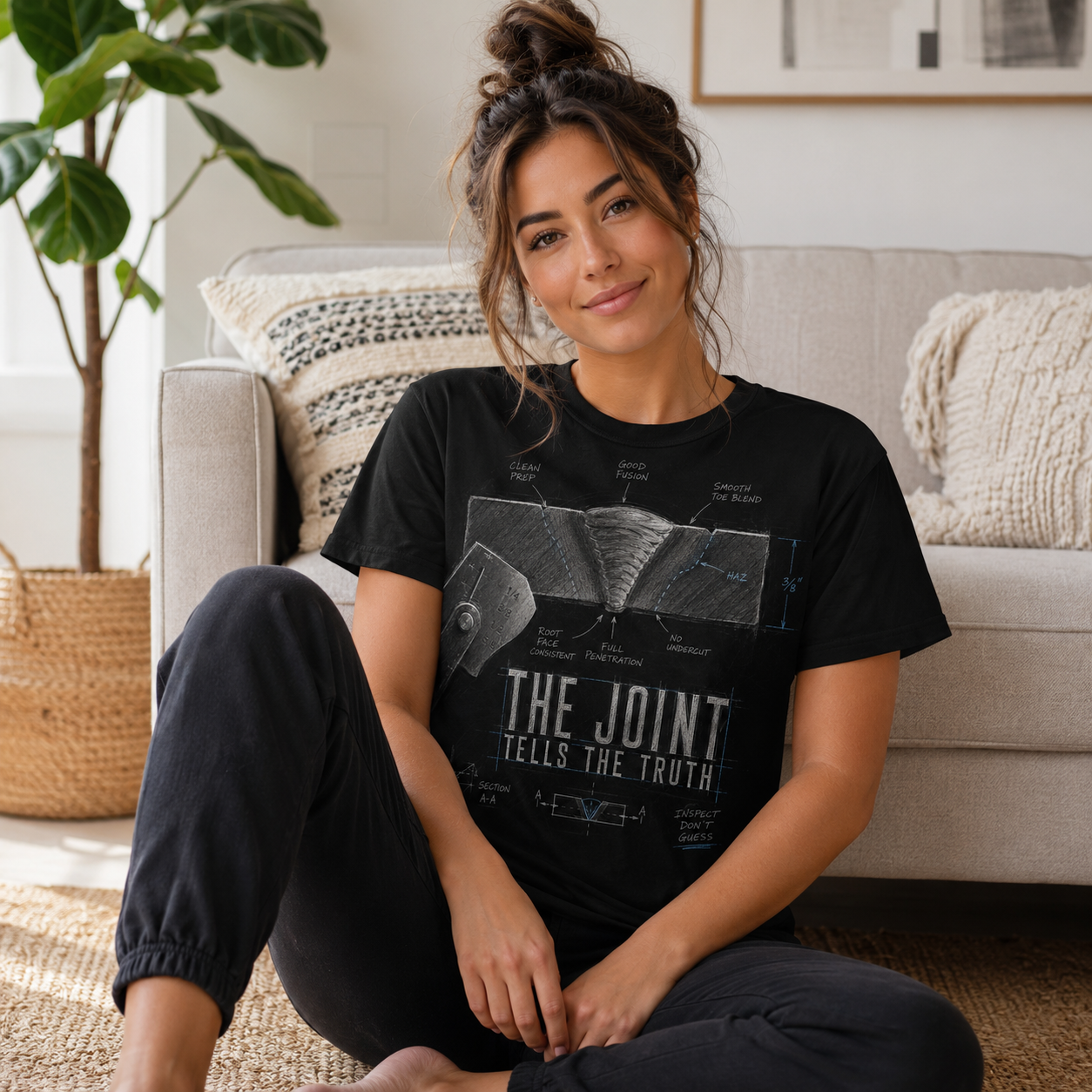 The Joint Tells the Truth tee | Anatomical Spine X-ray design