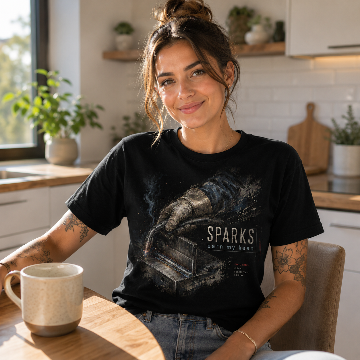 Sparks Piano Glove T‑Shirt