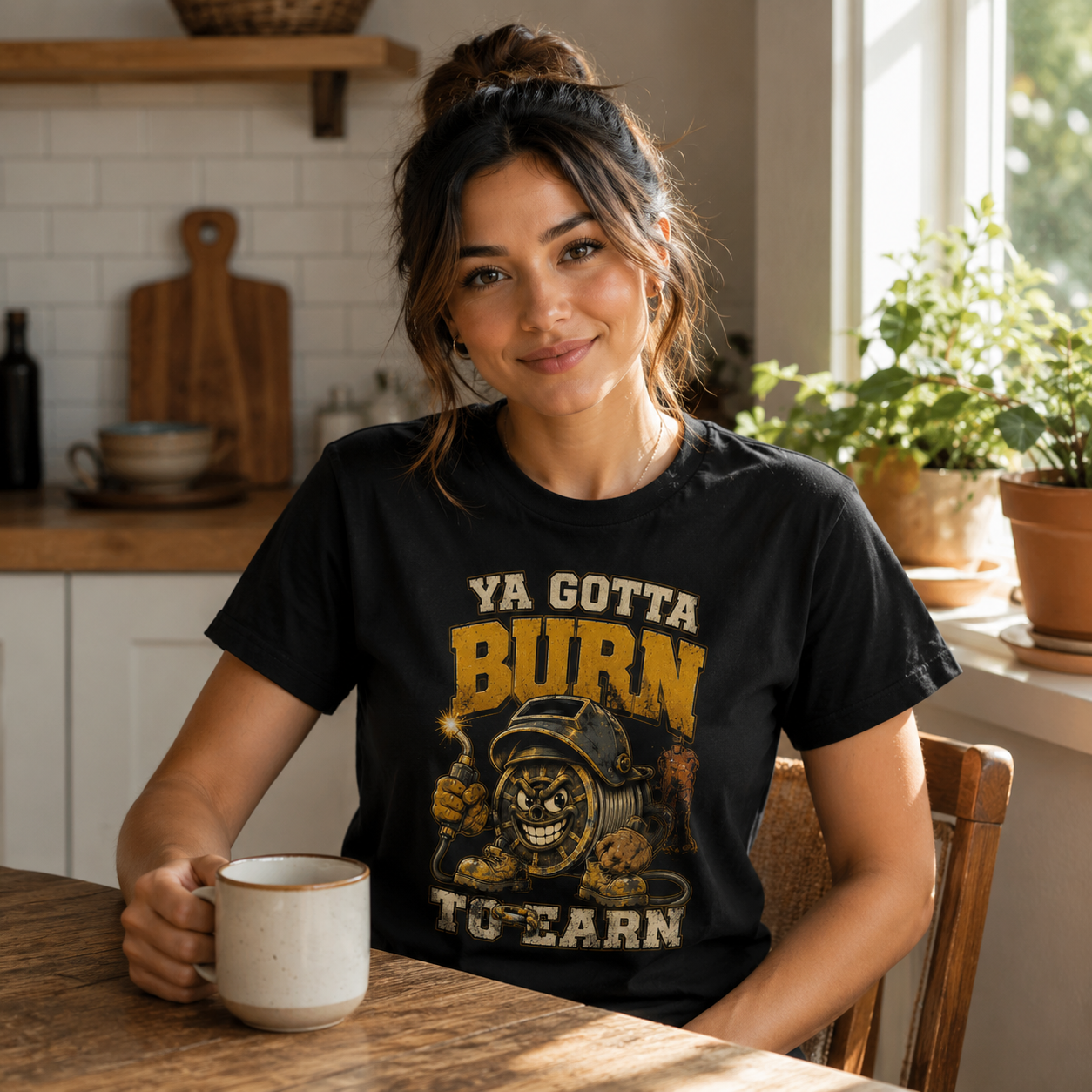 Welder Burn to Earn Gym T-Shirt