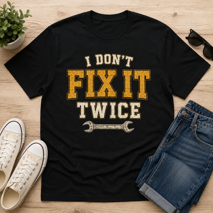 I Don't Fix It Twice T-Shirt
