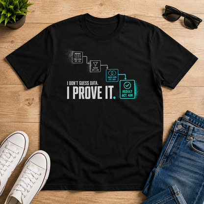 I Don’t Guess Data — I Prove It T-Shirt