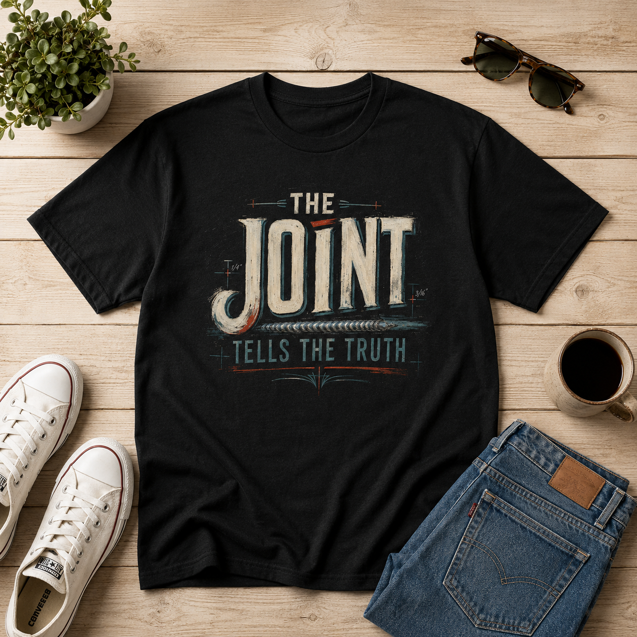 The Joint Tells The Truth Tee - Vintage Retro Graphic T-Shirt