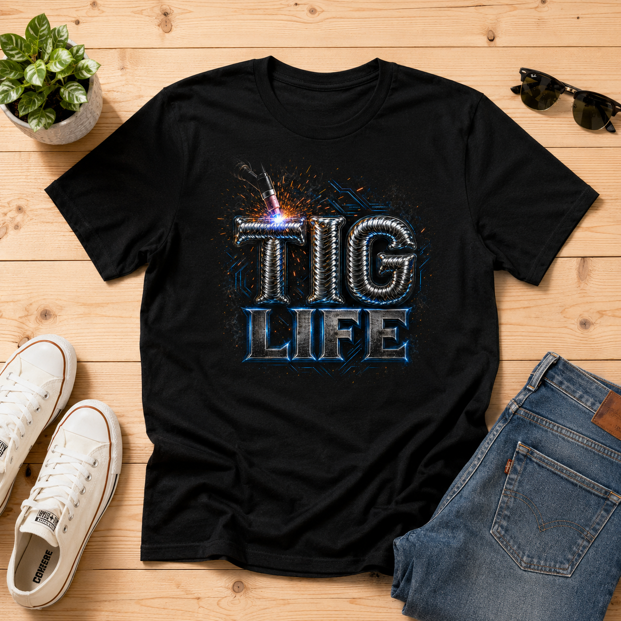TIG Life T‑Shirt - Welding TIG Tee for Welders & Metalworkers