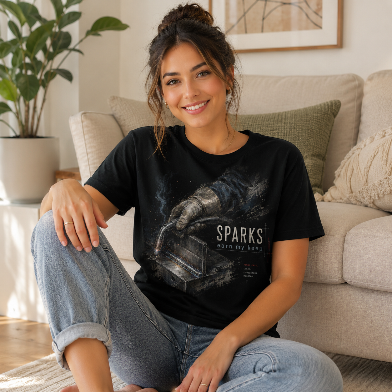 Sparks Piano Glove T‑Shirt