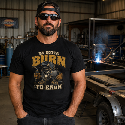 Welder Burn to Earn Gym T-Shirt