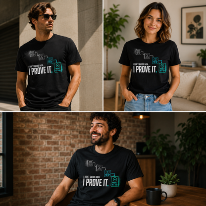 I Don’t Guess Data — I Prove It T-Shirt