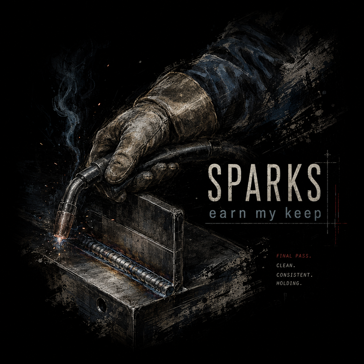 Sparks Piano Glove T‑Shirt