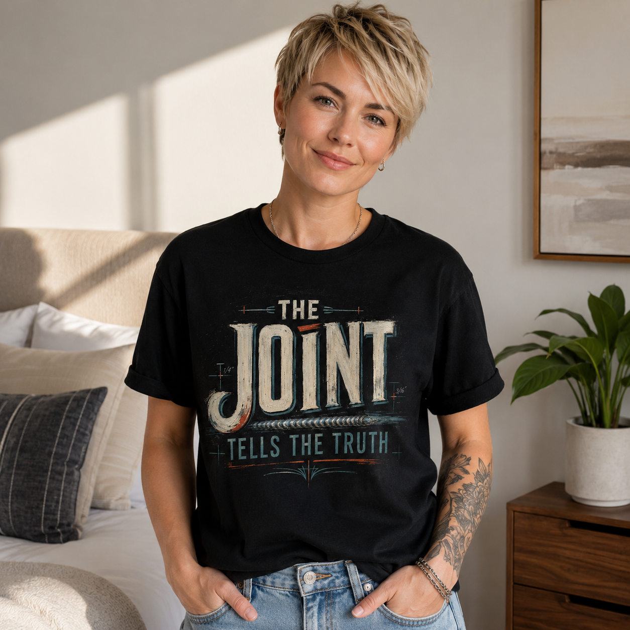 The Joint Tells The Truth Tee - Vintage Retro Graphic T-Shirt