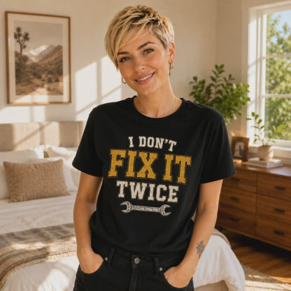 I Don't Fix It Twice T-Shirt